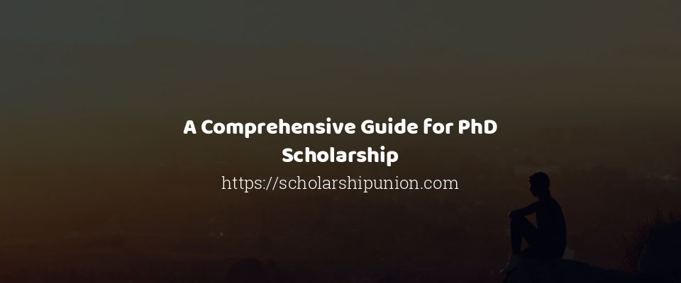 Feature image for A Comprehensive Guide for PhD Scholarship