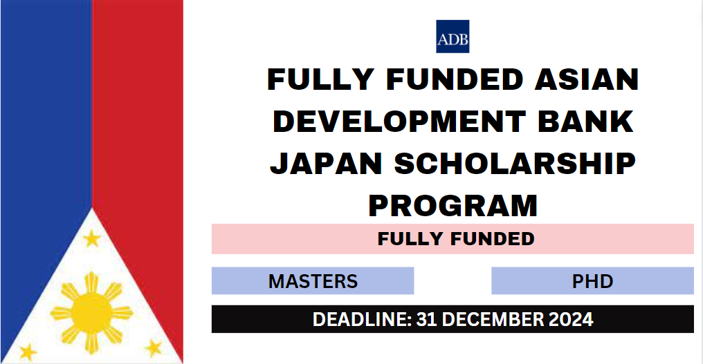 Feature image for Fully Funded Asian Development Bank Japan Scholarship Program 2024-25
