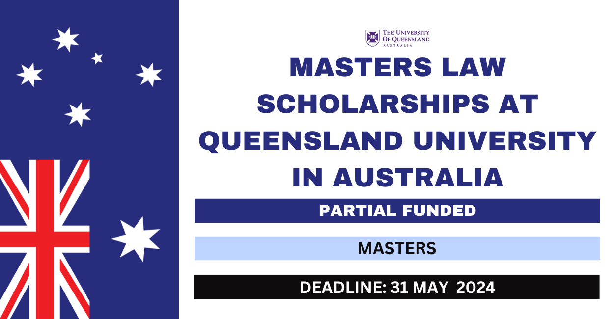 Feature image for Masters Law Scholarships at Queensland University in Australia 2024-25