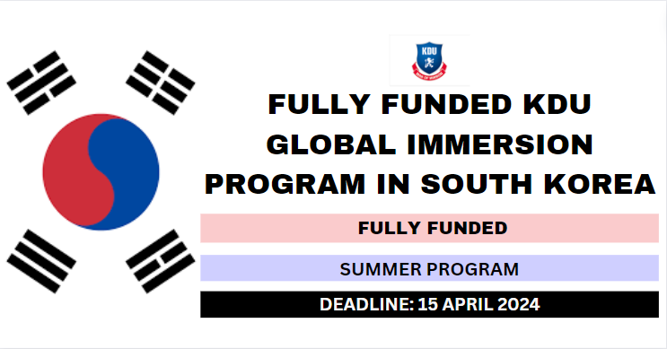 Feature image for Fully Funded KDU Global Immersion Program in South Korea 2024-25