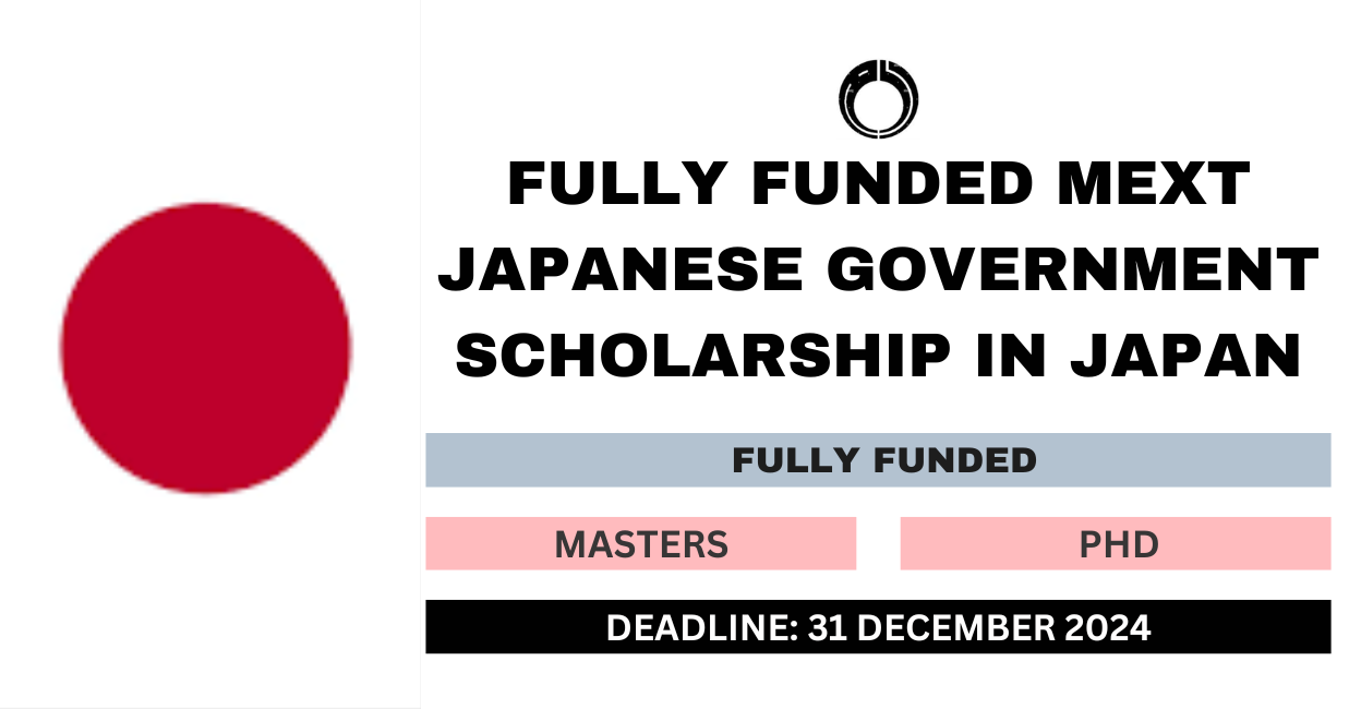 Feature image for Fully Funded MEXT Japanese Government Scholarship in Japan 2025