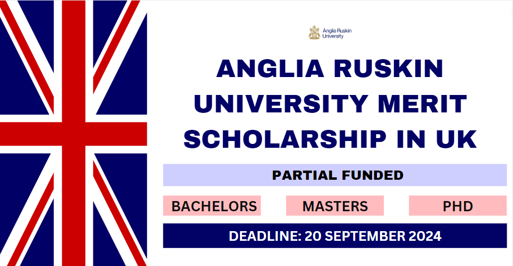 Feature image for Anglia Ruskin University Merit Scholarship in UK 2024-25