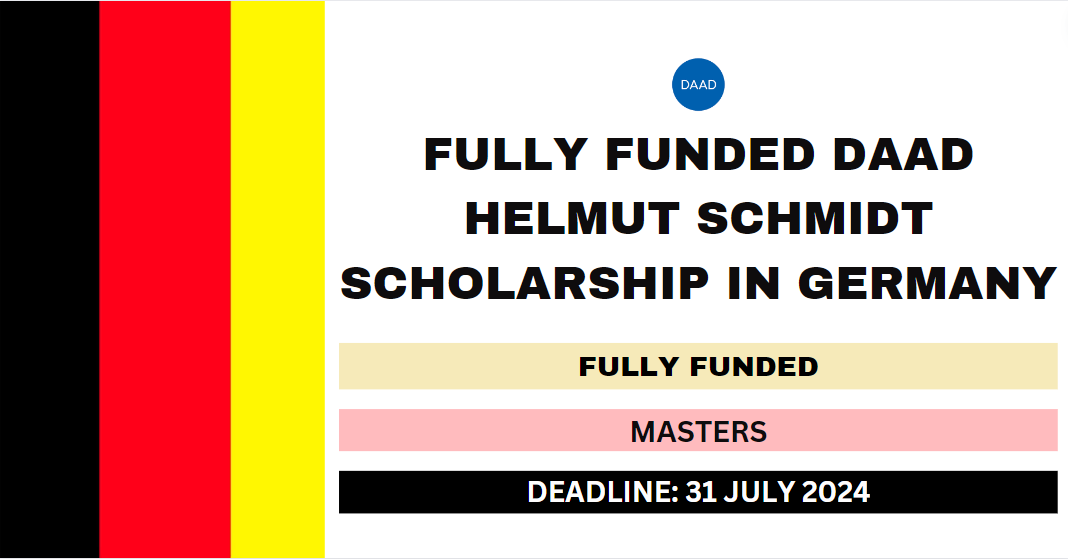 Feature image for Fully Funded DAAD Helmut Schmidt Scholarship in Germany 2025