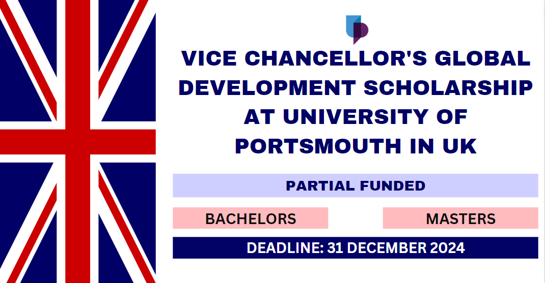 Feature image for Vice Chancellor's Global Development Scholarship at University of Portsmouth in UK 2024