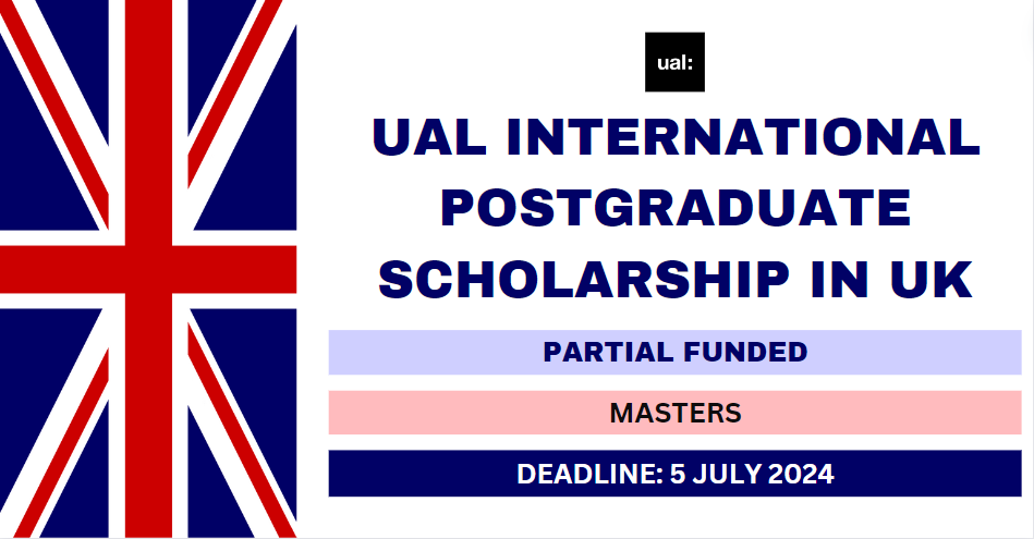 Feature image for UAL International Postgraduate Scholarship in UK 2024-25
