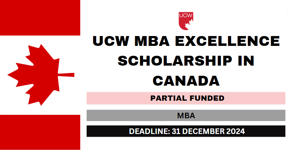 Feature image for UCW MBA Excellence Scholarship in Canada 2024-25