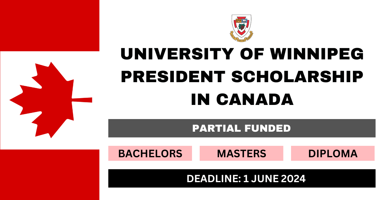 Feature image for University of Winnipeg President Scholarship in Canada 2024-25