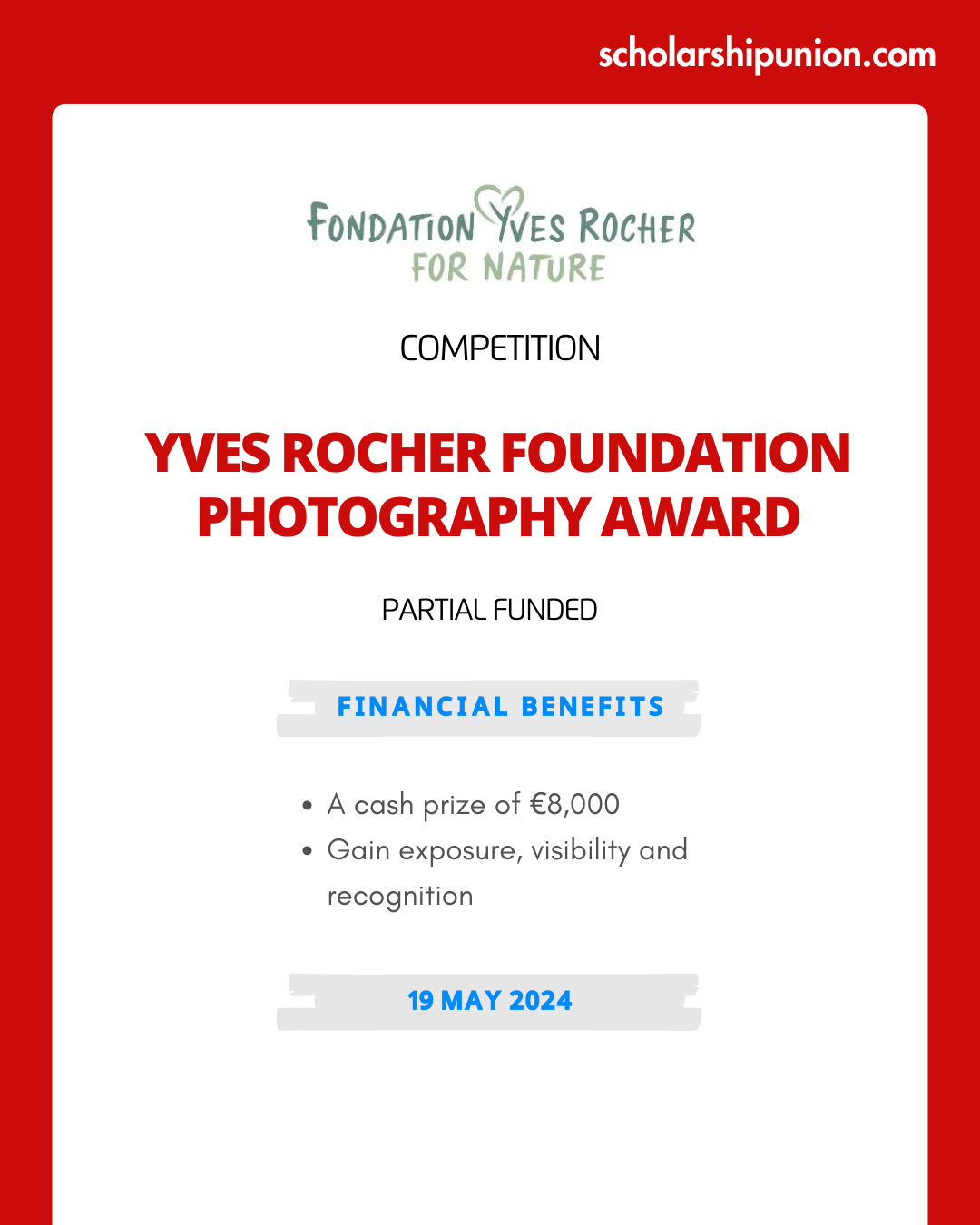 Feature image for Yves Rocher Foundation Photography Award 2024 