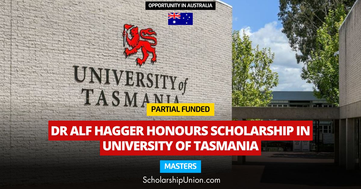 Scholarship Union Dr Alf Hagger Honours Scholarship at University of