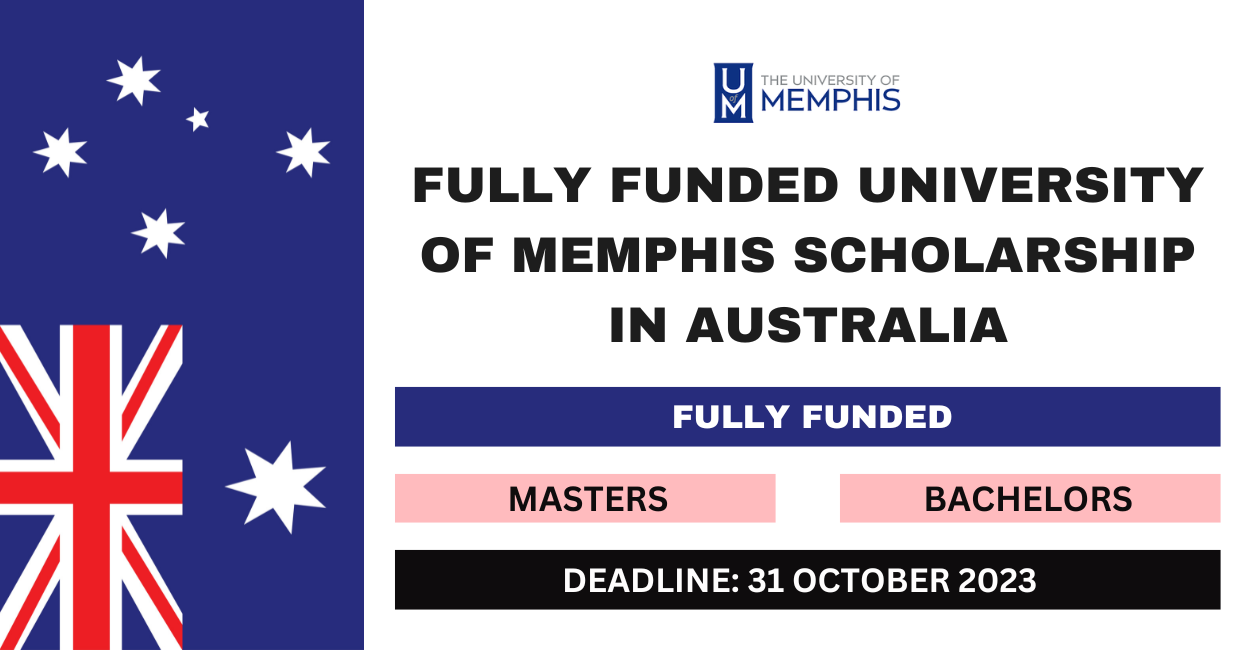 Feature image for Fully Funded University of Memphis Scholarship in Australia 2024-25