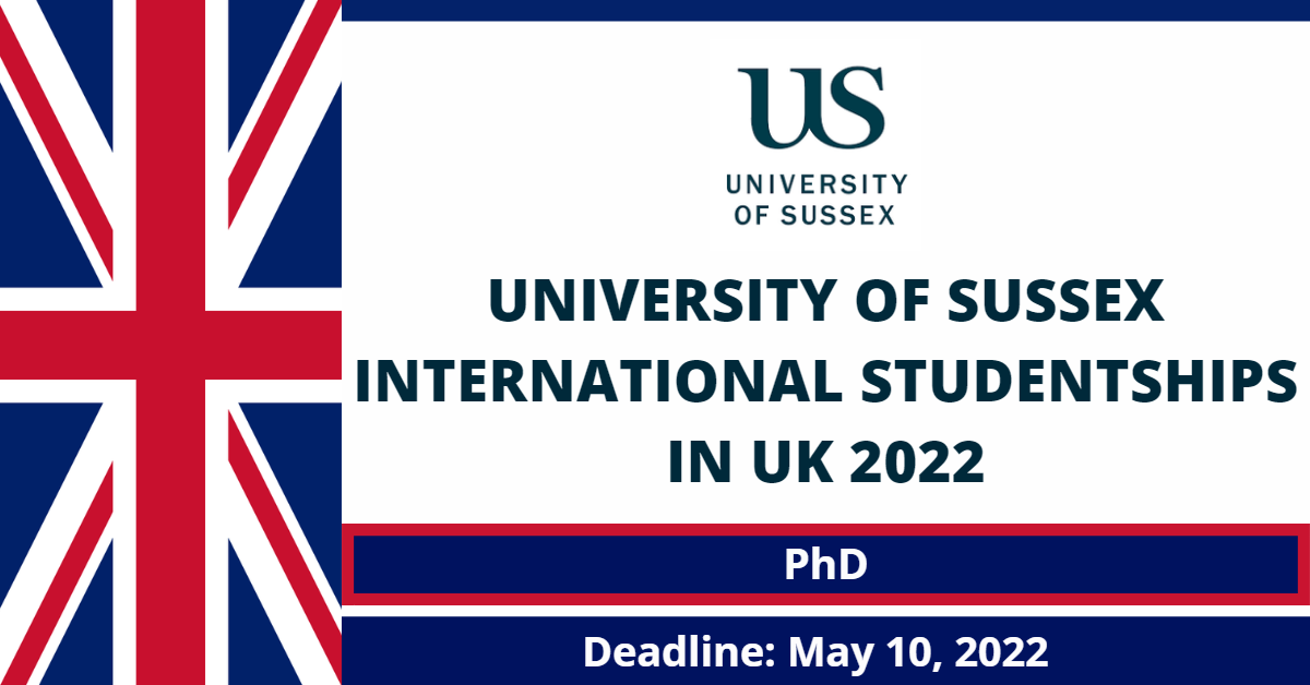 Feature image for University of Sussex International Studentships in UK 2022