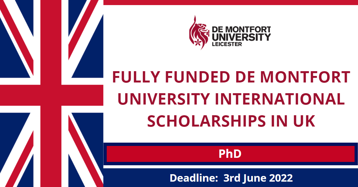 Feature image for Fully Funded De Montfort University International Scholarships in UK
