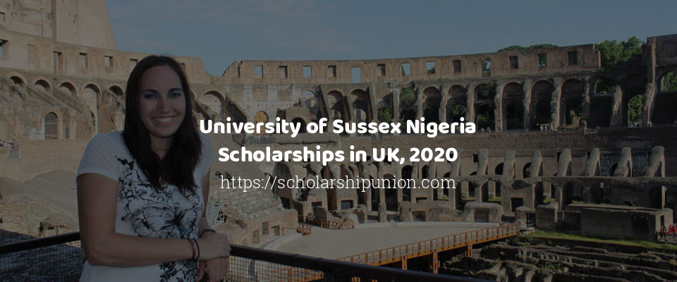 Feature image for University of Sussex Nigeria Scholarships in UK, 2020