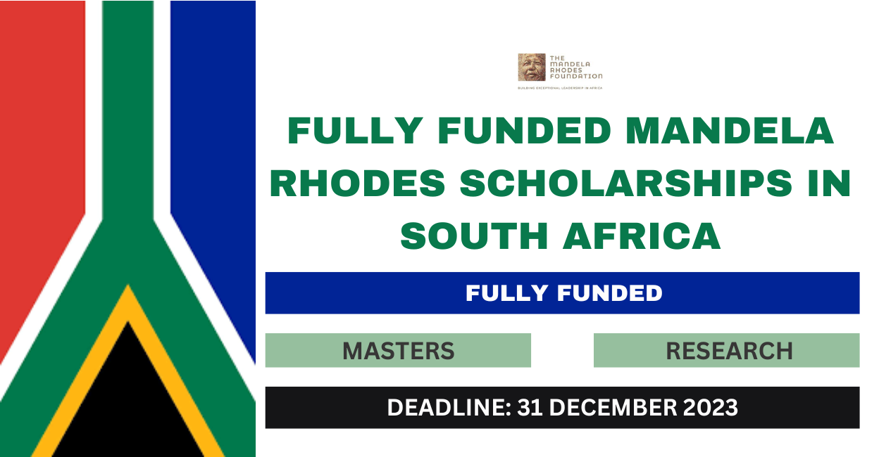 Feature image for Fully Funded Mandela Rhodes Scholarship in South Africa 2024