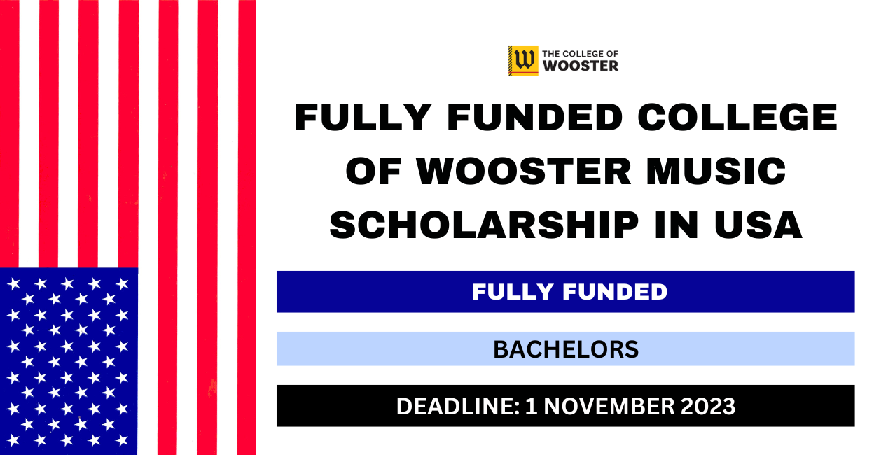 Feature image for Fully Funded College of Wooster Music Scholarship in USA 2023-24