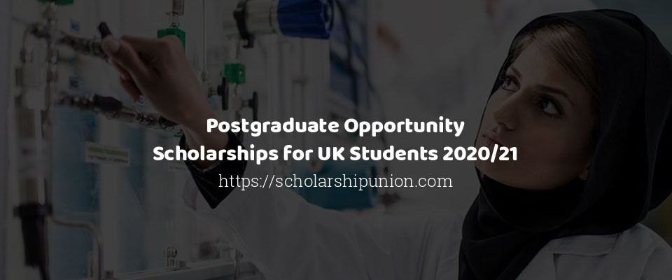 Feature image for Postgraduate Opportunity Scholarships for UK Students 2020/21