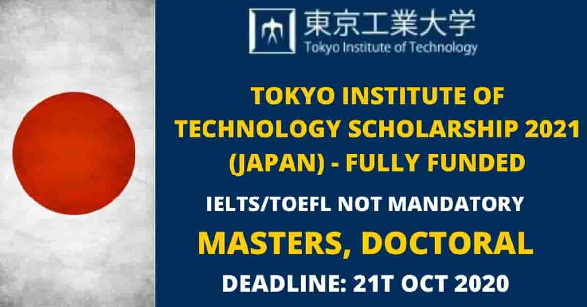 Feature image for Fully Funded Tokyo Institute of Technology Scholarship in Japan 2021