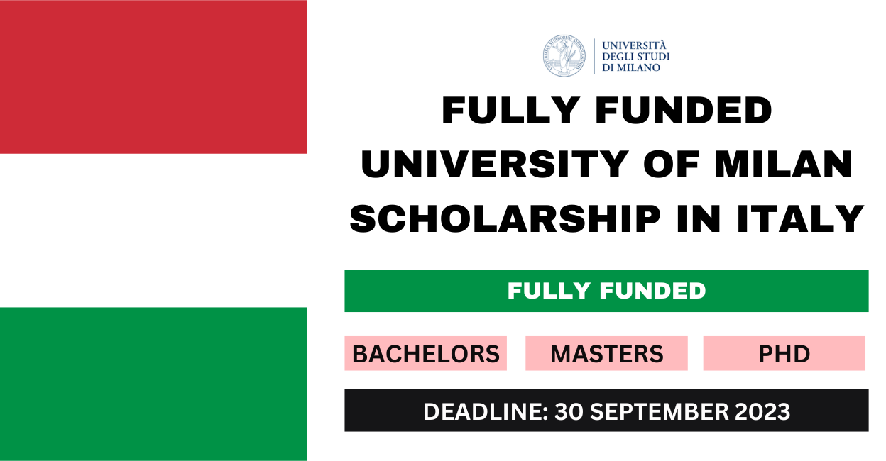 Feature image for Fully Funded University of Milan Scholarship in Italy 2024