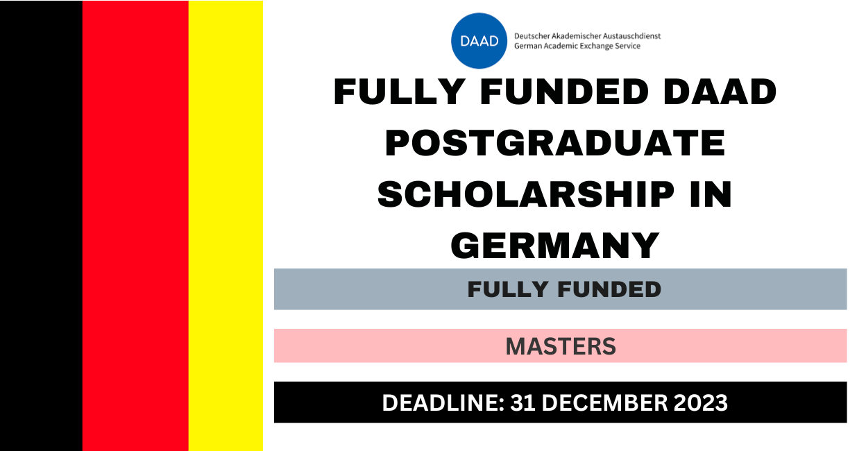 Feature image for Fully Funded DAAD Postgraduate Scholarship in Germany 2023-24