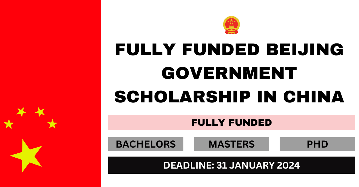 Feature image for Fully Funded Beijing Government Scholarship in China 2024