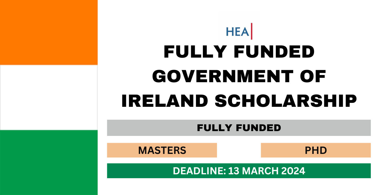 Feature image for Fully Funded Government of Ireland Scholarship 2024