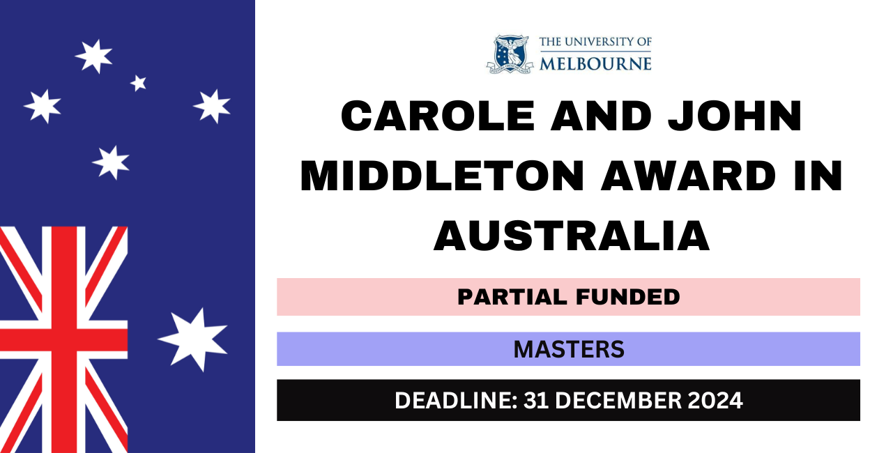 Feature image for Carole and John Middleton Award in Australia 2024