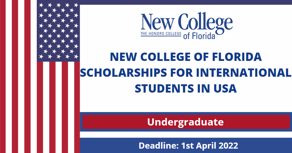 Feature image for New College of Florida Scholarships for International Students in USA