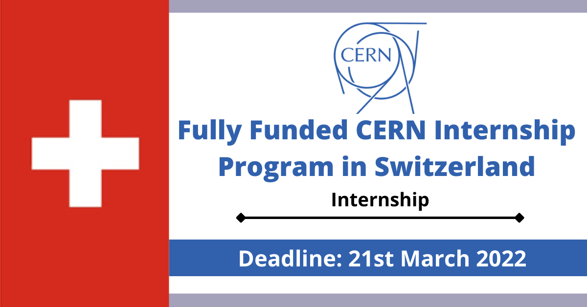 Feature image for Fully Funded CERN Internship Program in Switzerland