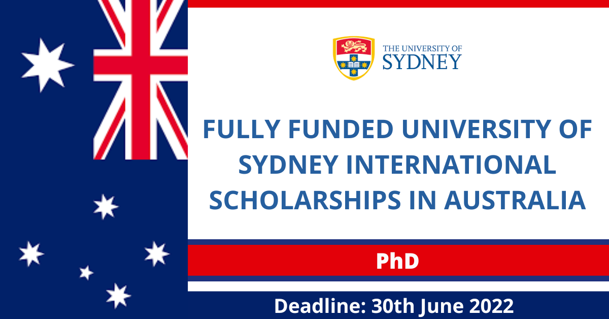 Feature image for Fully Funded University of Sydney International scholarships in Australia