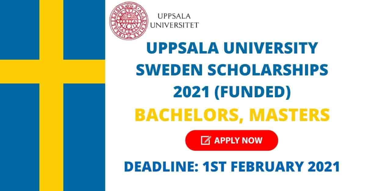 Feature image for Fully Funded Uppsala University Scholarships in Sweden 2021