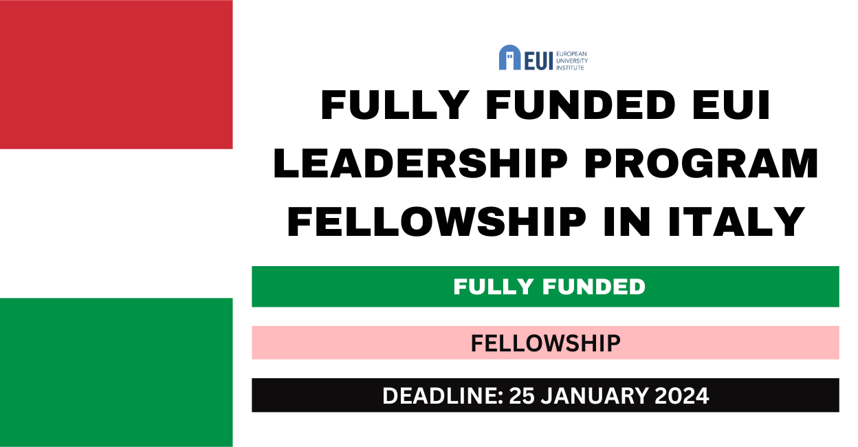 Feature image for Fully Funded EUI Leadership Program Fellowship in Italy 2024