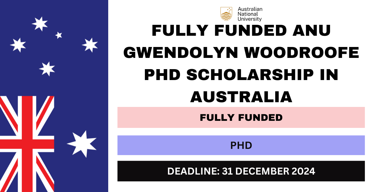 Feature image for Fully Funded ANU Gwendolyn Woodroofe PhD Scholarship in Australia 2024