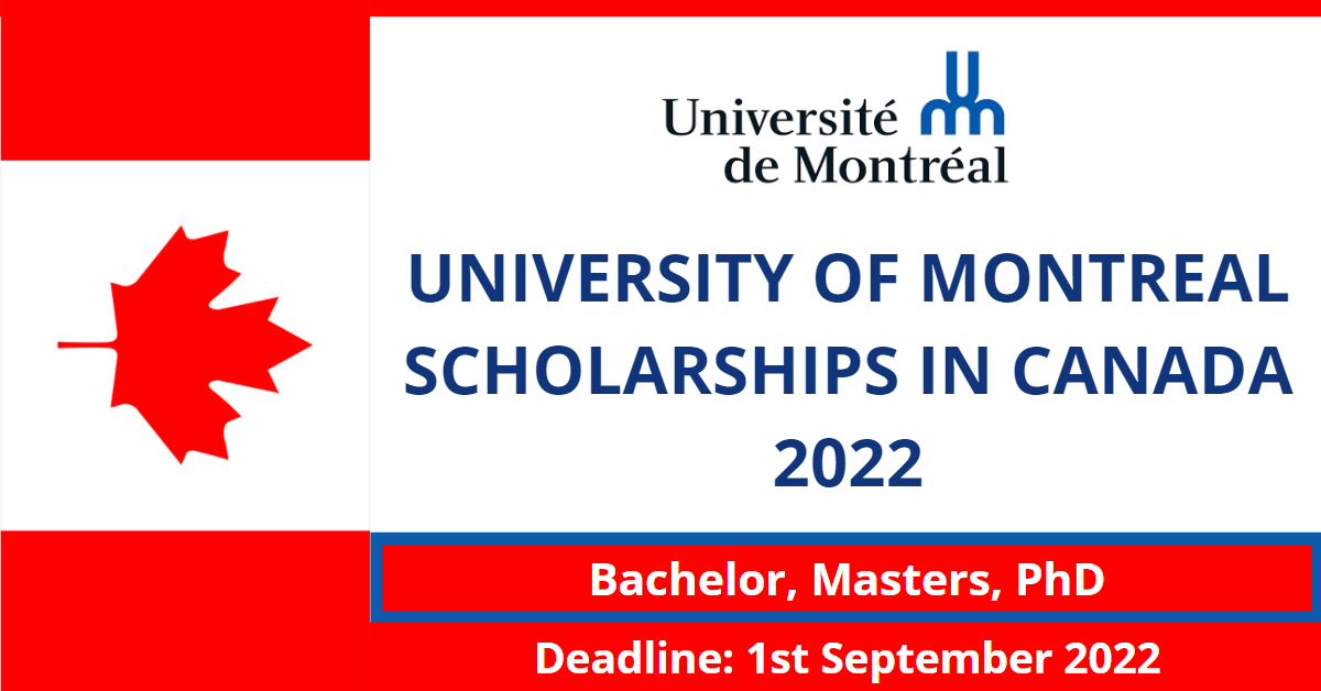 Feature image for University of Montreal Scholarships in Canada 2022
