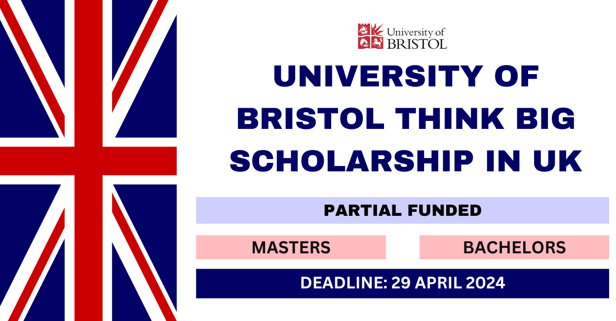 Feature image for University of Bristol Think Big Scholarship in UK 2024