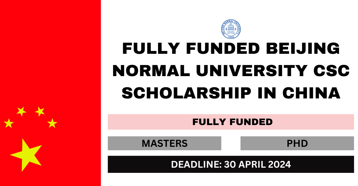 Feature image for Fully Funded Beijing Normal University CSC Scholarship in China 2024-25