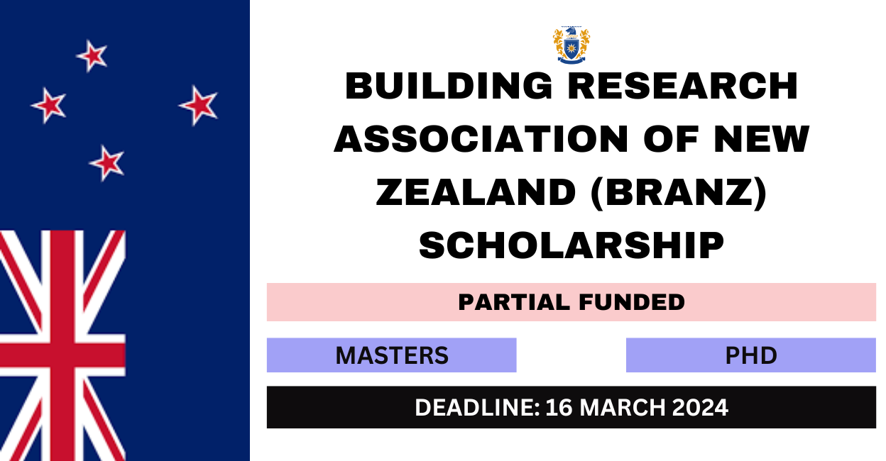 Feature image for Building Research Association of New Zealand (BRANZ) Scholarship 2024