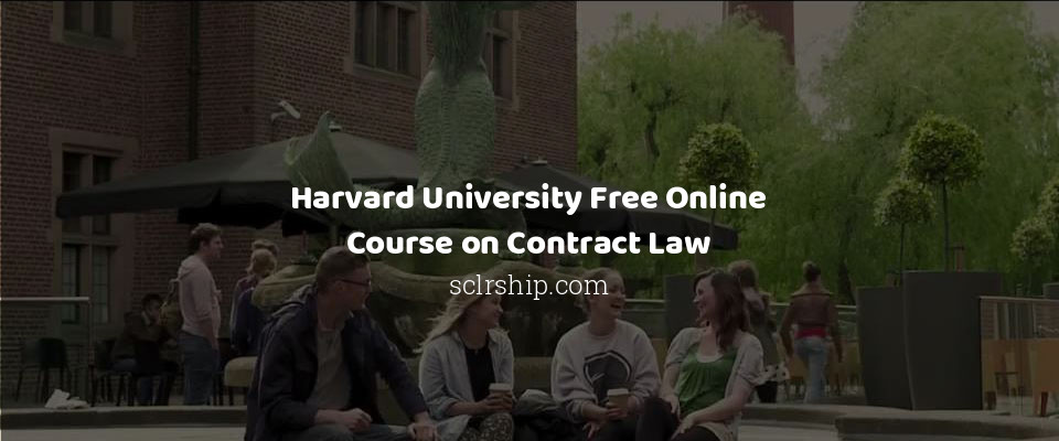 Feature image for Harvard University Free Online Course on Contract Law