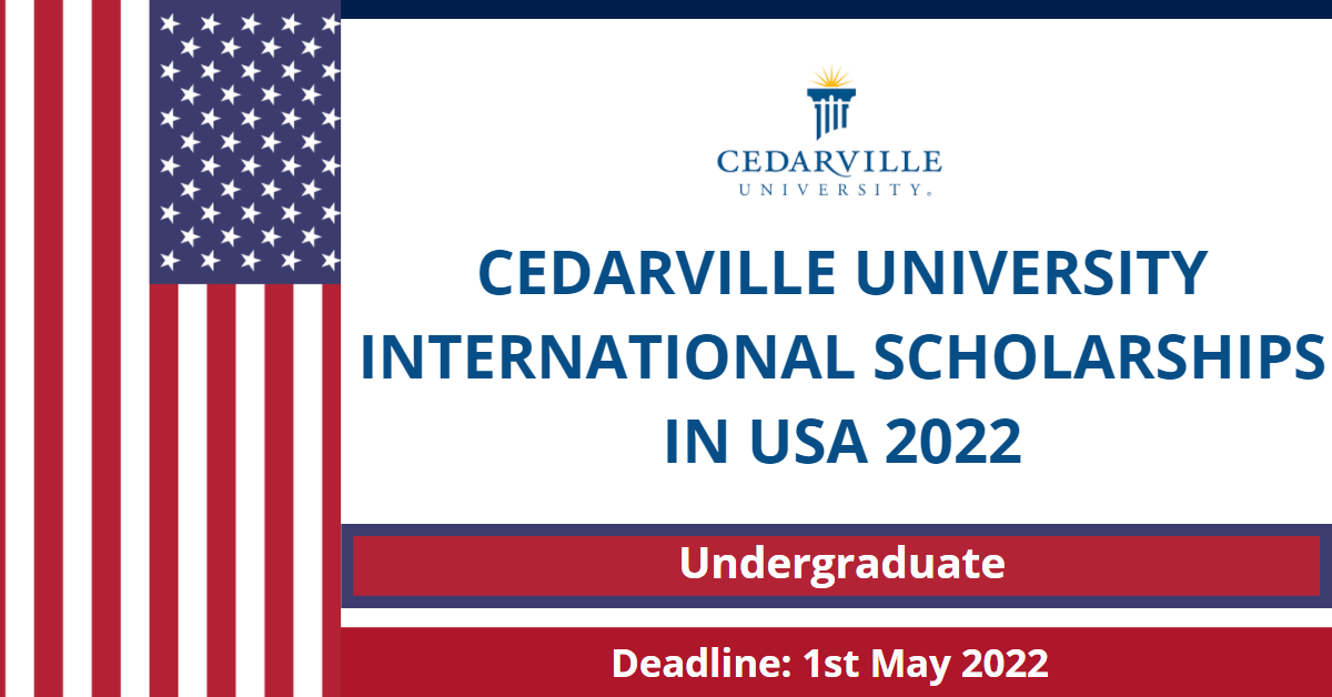 Feature image for Cedarville University International Scholarships in USA 2022