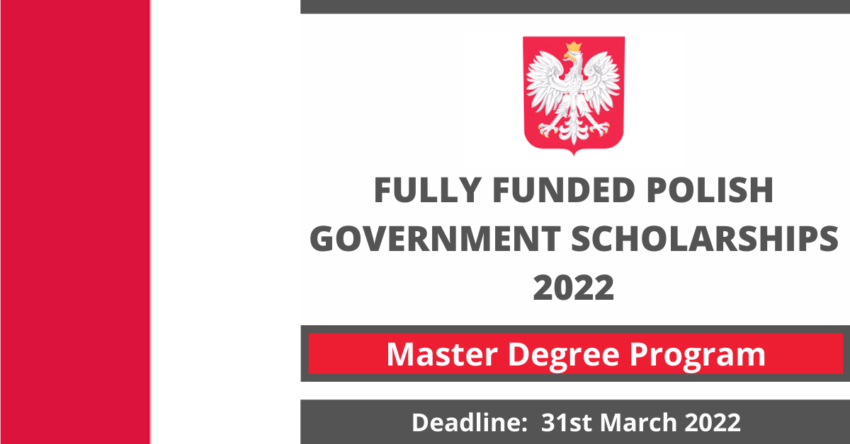 Feature image for Fully Funded Polish Government Scholarships 2022