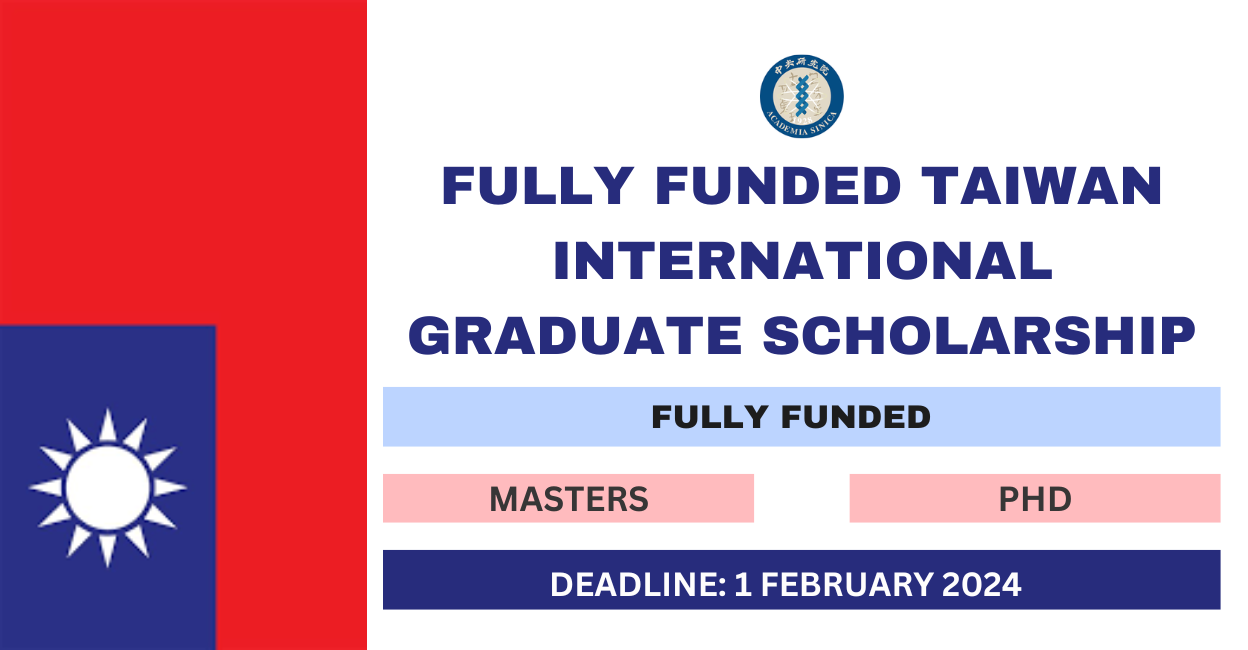 Feature image for Fully Funded Taiwan International Graduate Scholarship 2024-25