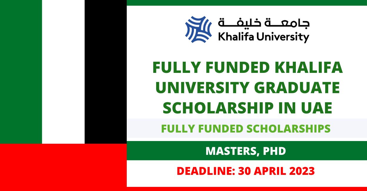 Feature image for Fully Funded Khalifa University Graduate Scholarship in UAE