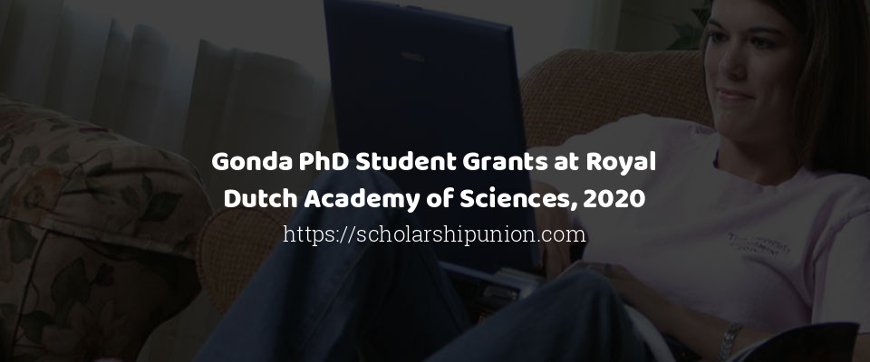 Feature image for Gonda PhD Student Grants at Royal Dutch Academy of Sciences, 2020