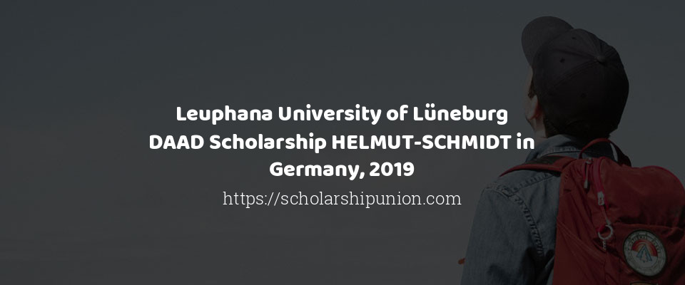 Feature image for Leuphana University of Lüneburg DAAD Scholarship HELMUT-SCHMIDT in Germany, 2019