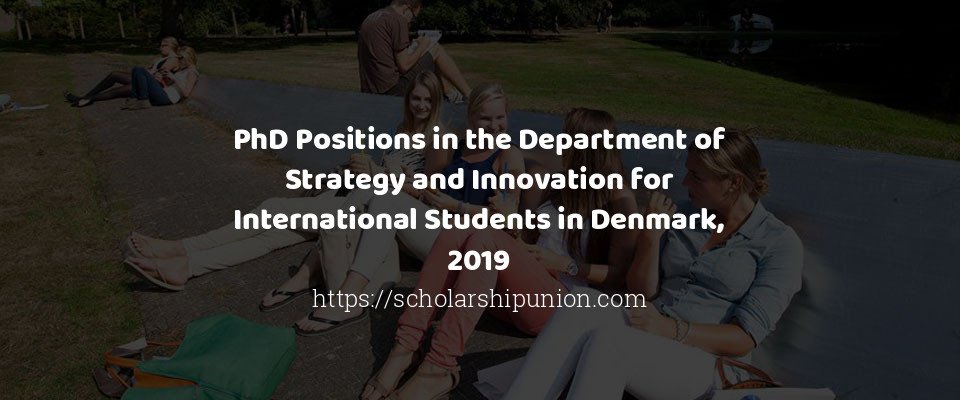 Feature image for PhD Positions in the Department of Strategy and Innovation for International Students in Denmark, 2019