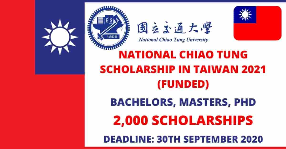 Feature image for Fully Funded National Chiao Tung University Scholarships in Taiwan 2021
