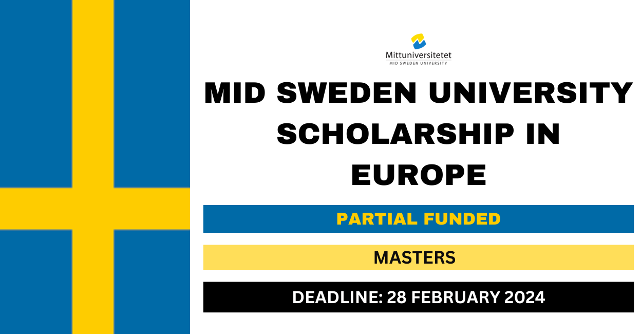 Feature image for Mid Sweden University Scholarship in Europe 2024