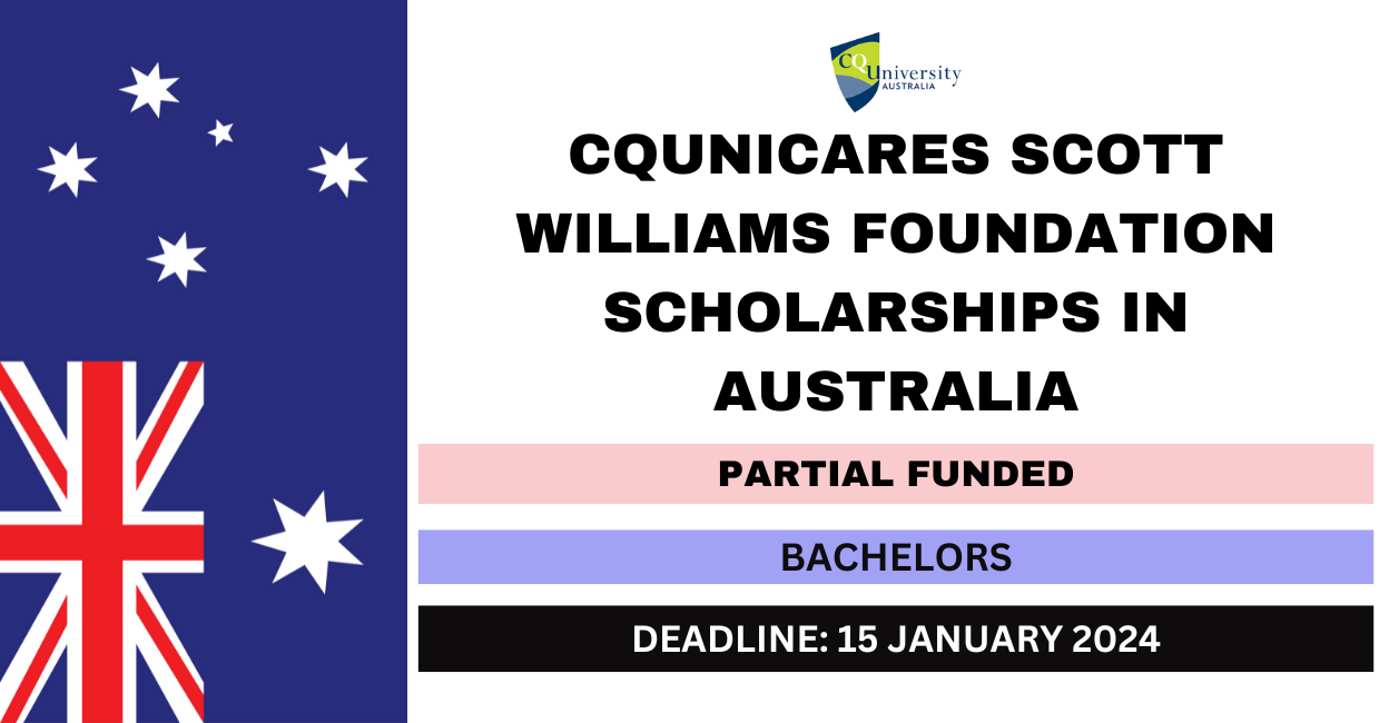 Feature image for CQUniCares Scott Williams Foundation Scholarships in Australia 2024