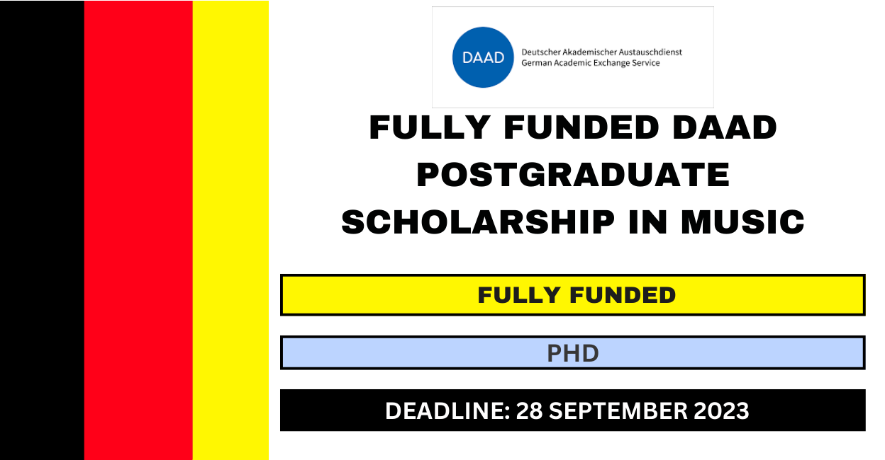 Feature image for Fully Funded DAAD Postgraduate Scholarship in Music 2024