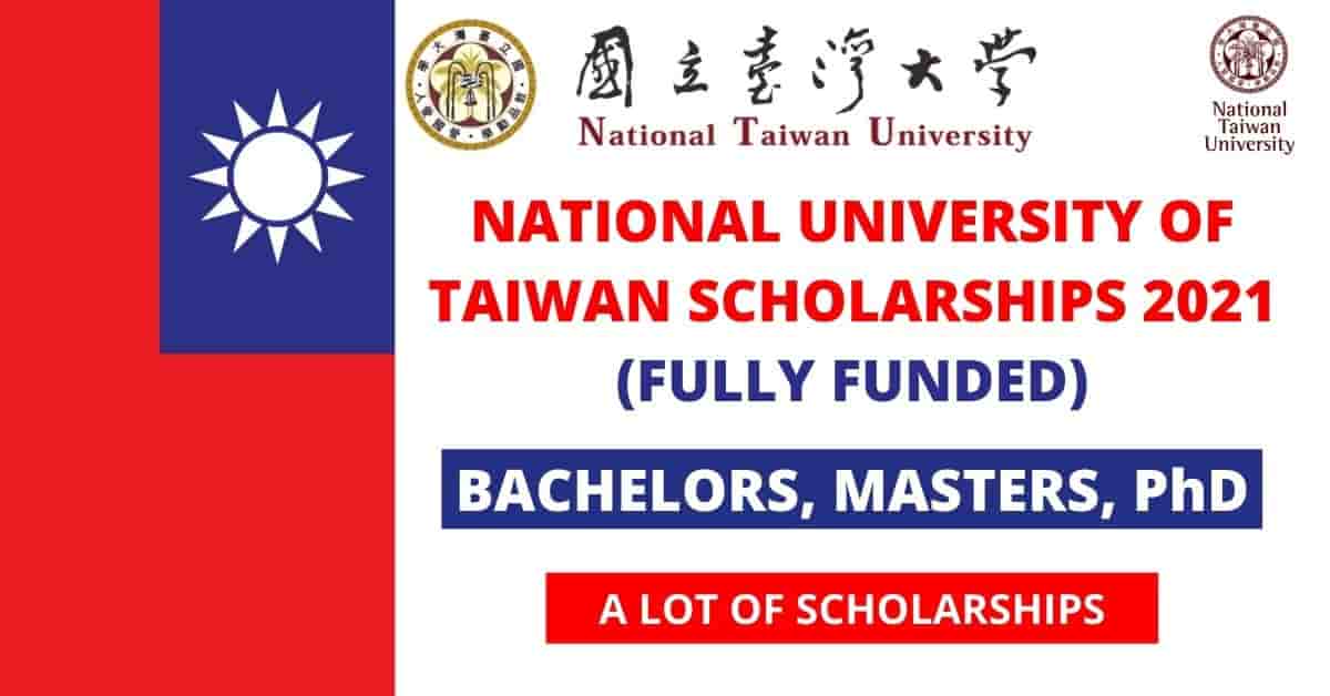 Feature image for Fully Funded Taiwan National University Scholarships 2021