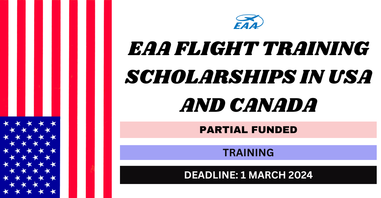 Feature image for EAA Flight Training Scholarships in USA and Canada 2024